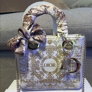GWP - Dior Cream and Gold Mini Bag